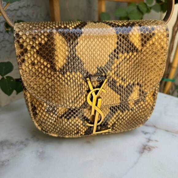 Saint Laurent Kaia Python Crossbody - Picture 2 of 16